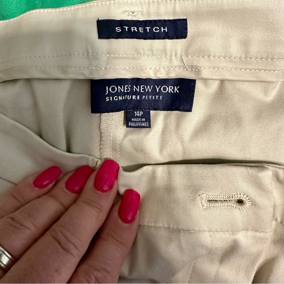 Jones New York - Regular Stretch Pant in Tan/Beige - Picture 3 of 6